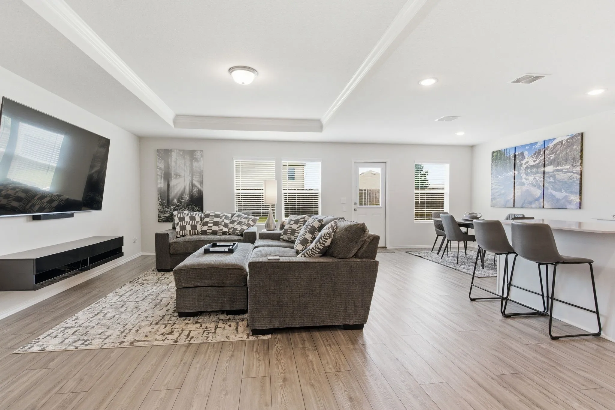 Large open living space with tons of natural light