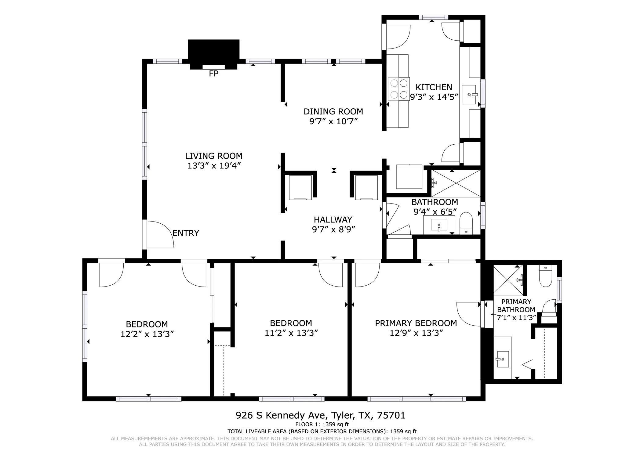 Single Family Residence For Sale in Smith County , 926 S Kennedy Avenue, Tyler, Texas 75701, 3 Bedroom, 2 Bathroom, 1 Garage spaces, 1,359 Sqft, built in 1936, mls#21292554, Real Estate Agent in Tyler, Homes For Sale in Smith county, Homes For Sale in Tyler, Realtor in Tyler Texas, Real Estate Brokerage Independent Realty Texas, Luminita Cordes Realtor