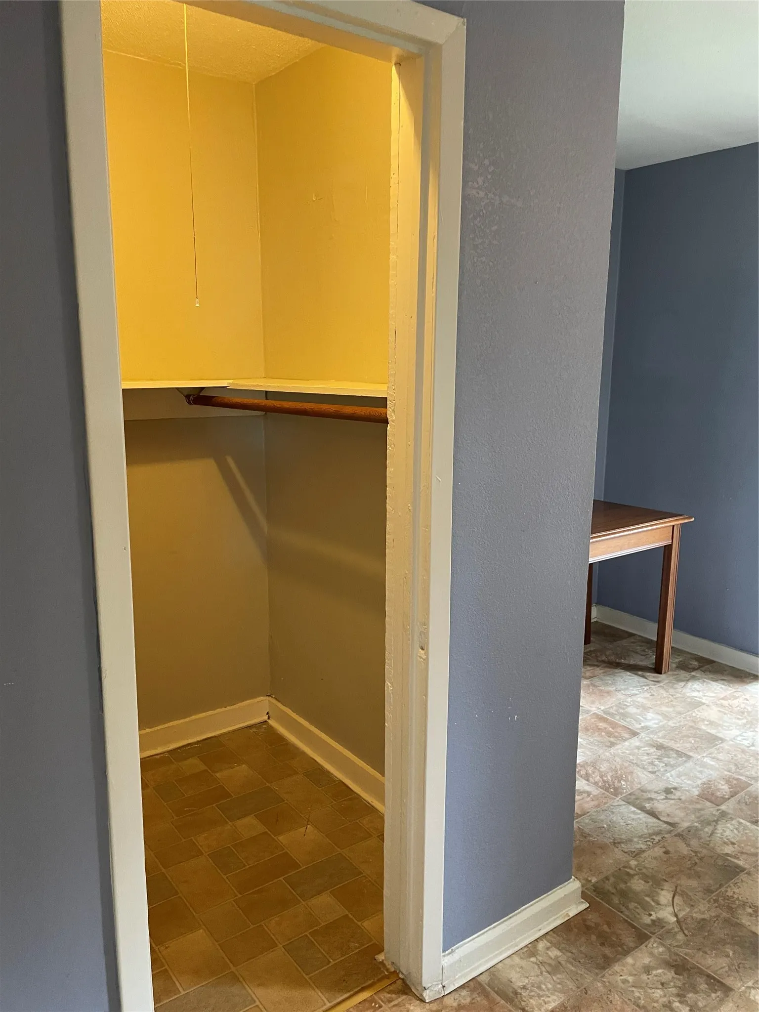 closet in garage apartment