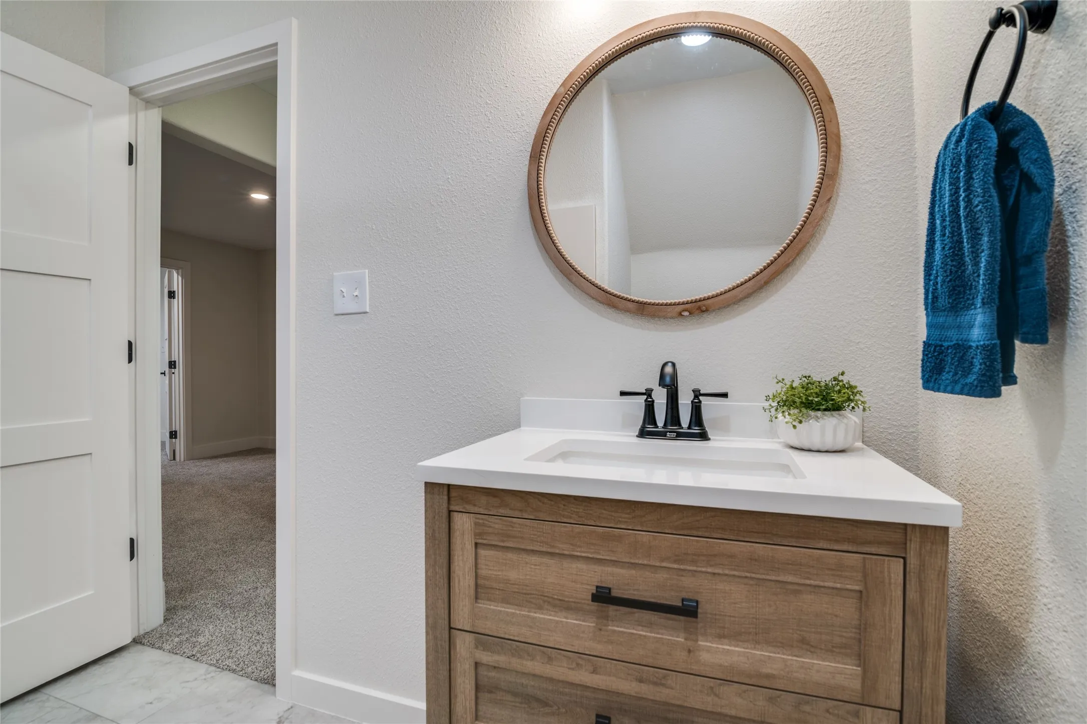 Upstairs bathroom - vanity