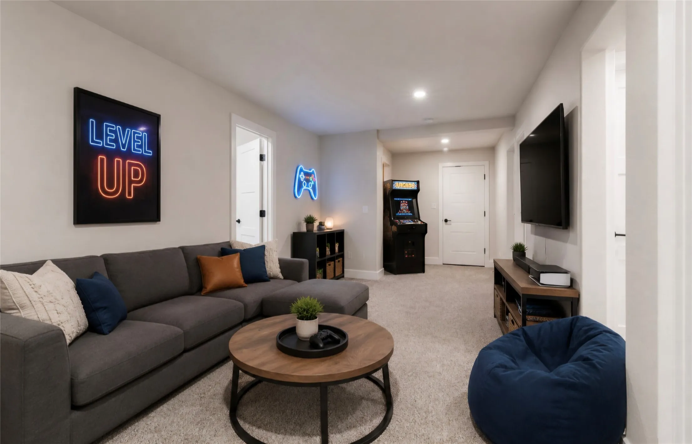 Upstairs bonus room - virtual staging