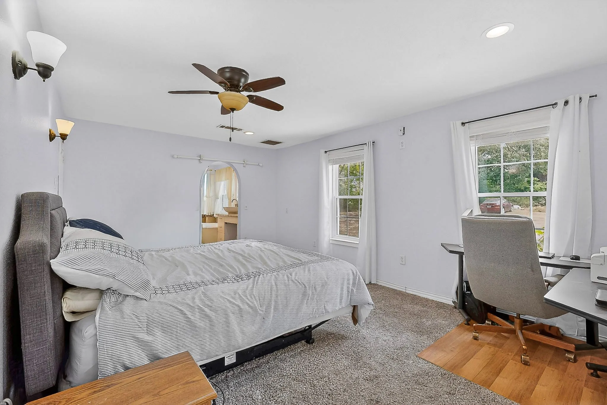 Primary bedroom on first floor.