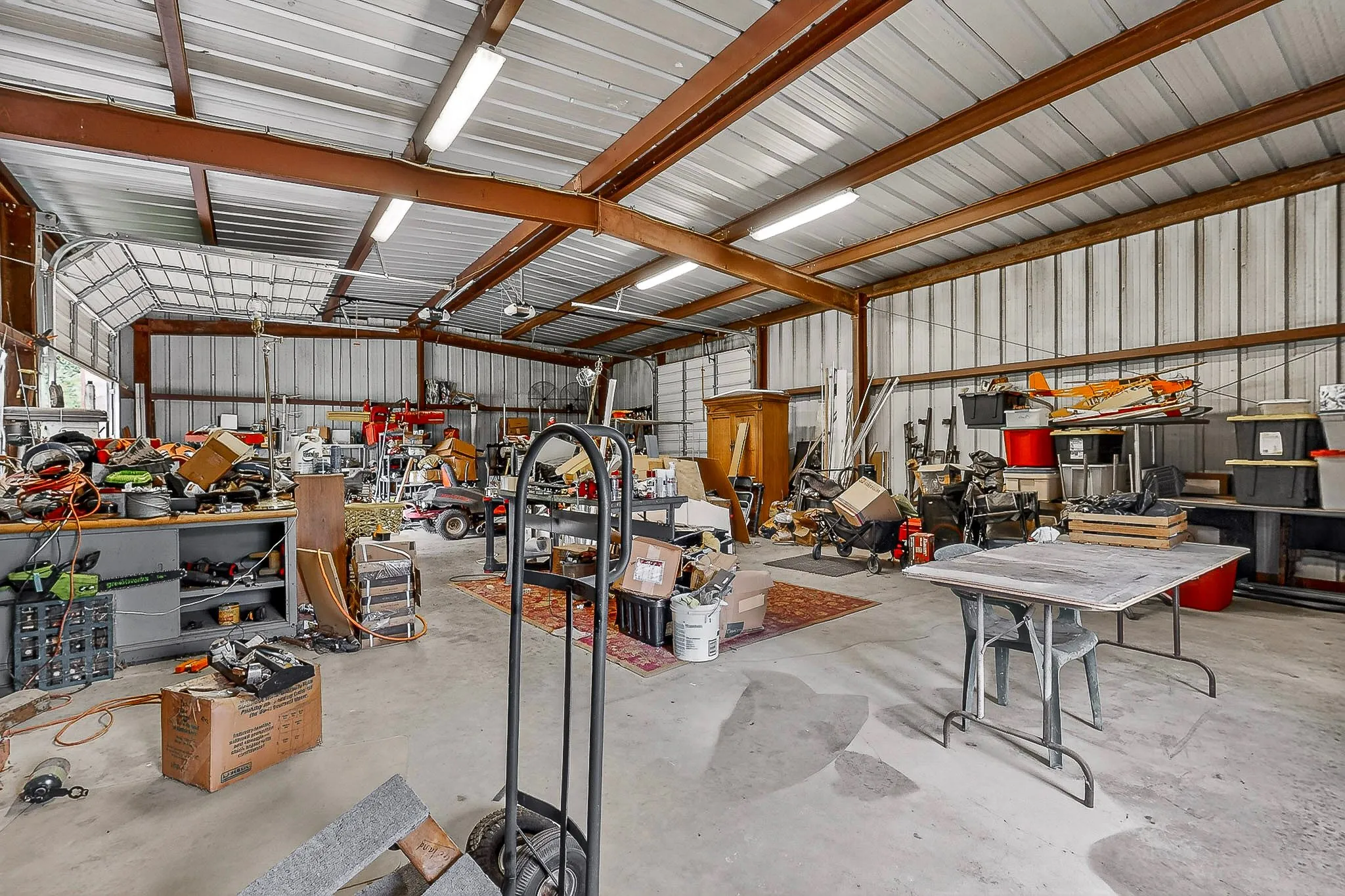 Inside 30 X 50 steel building