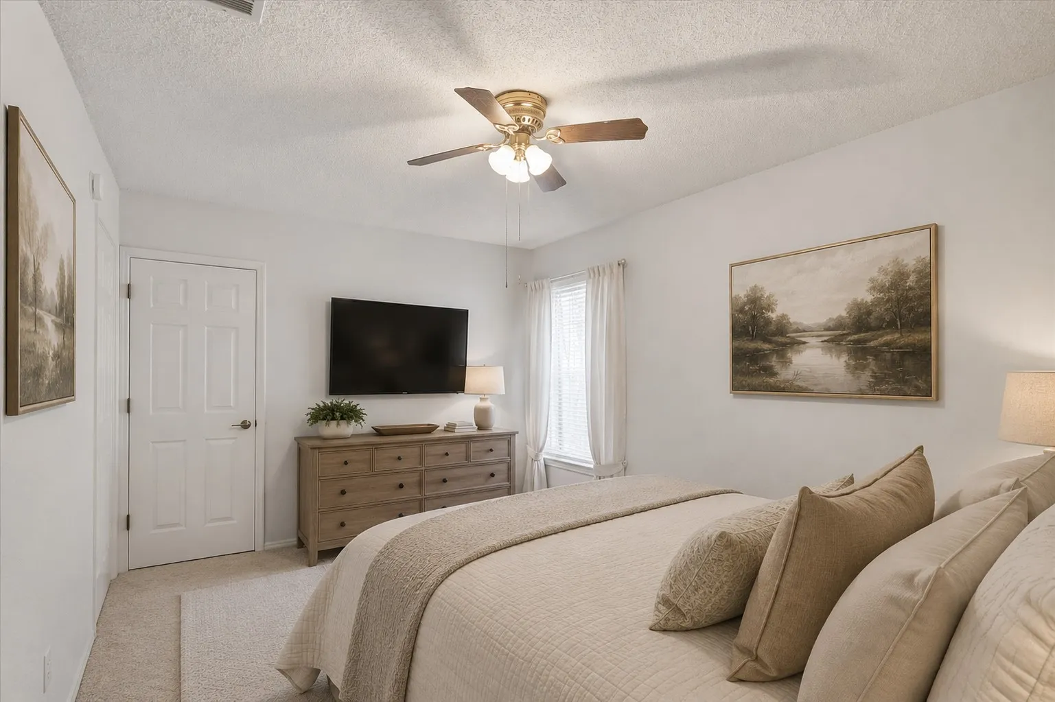 virtually staged bedroom