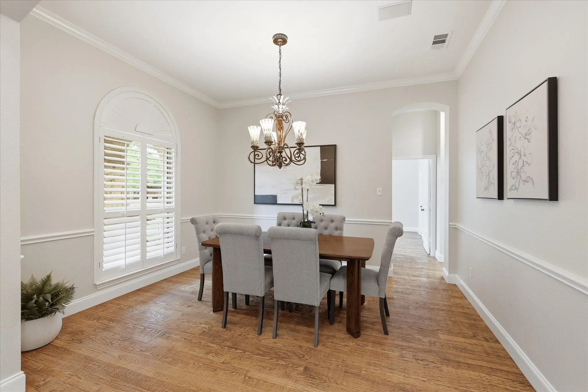 Dining Room to the left of front door.