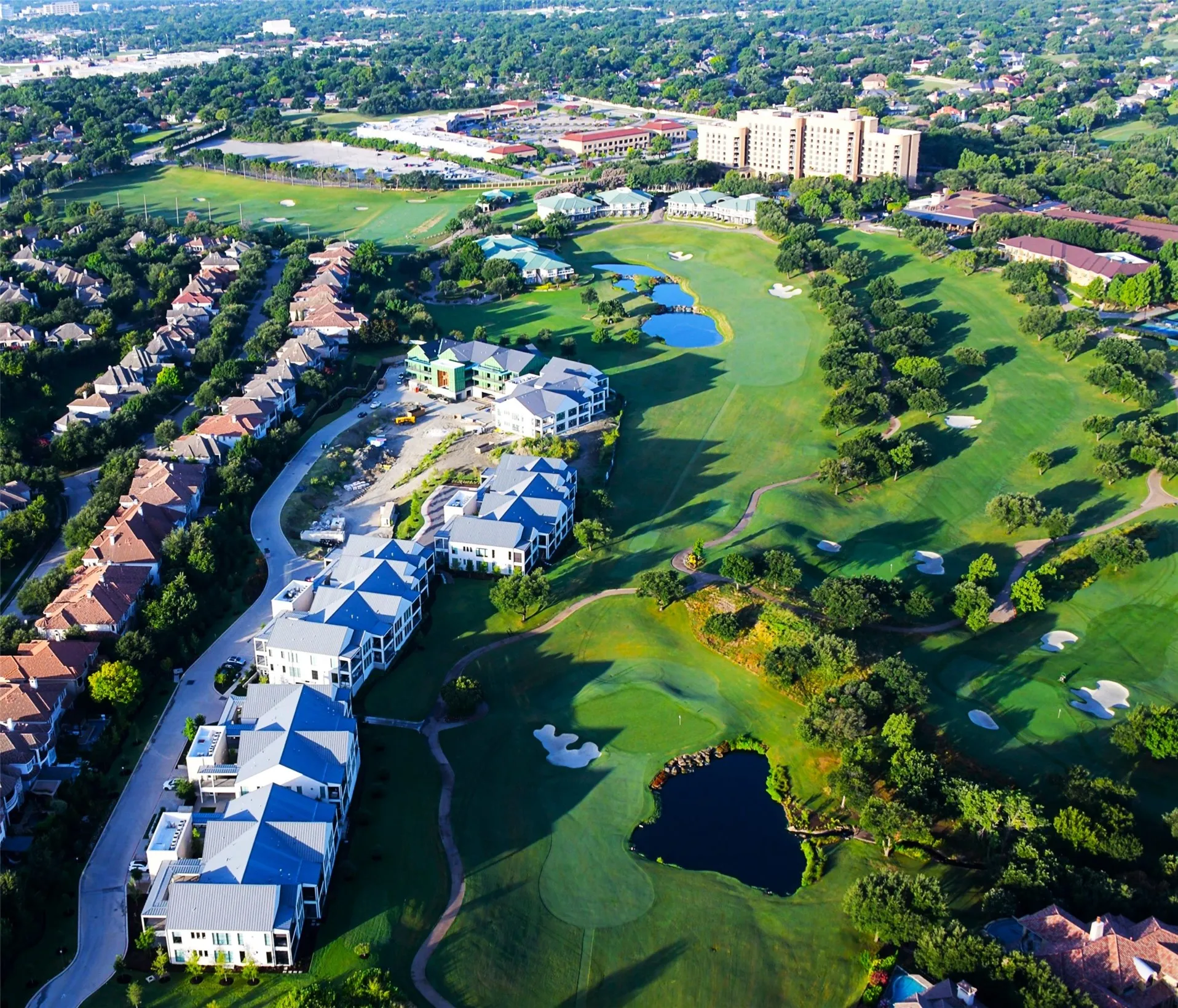 AERIAL WITH RITZ CARLTON AND THE NELSON CLUB ADJACENT