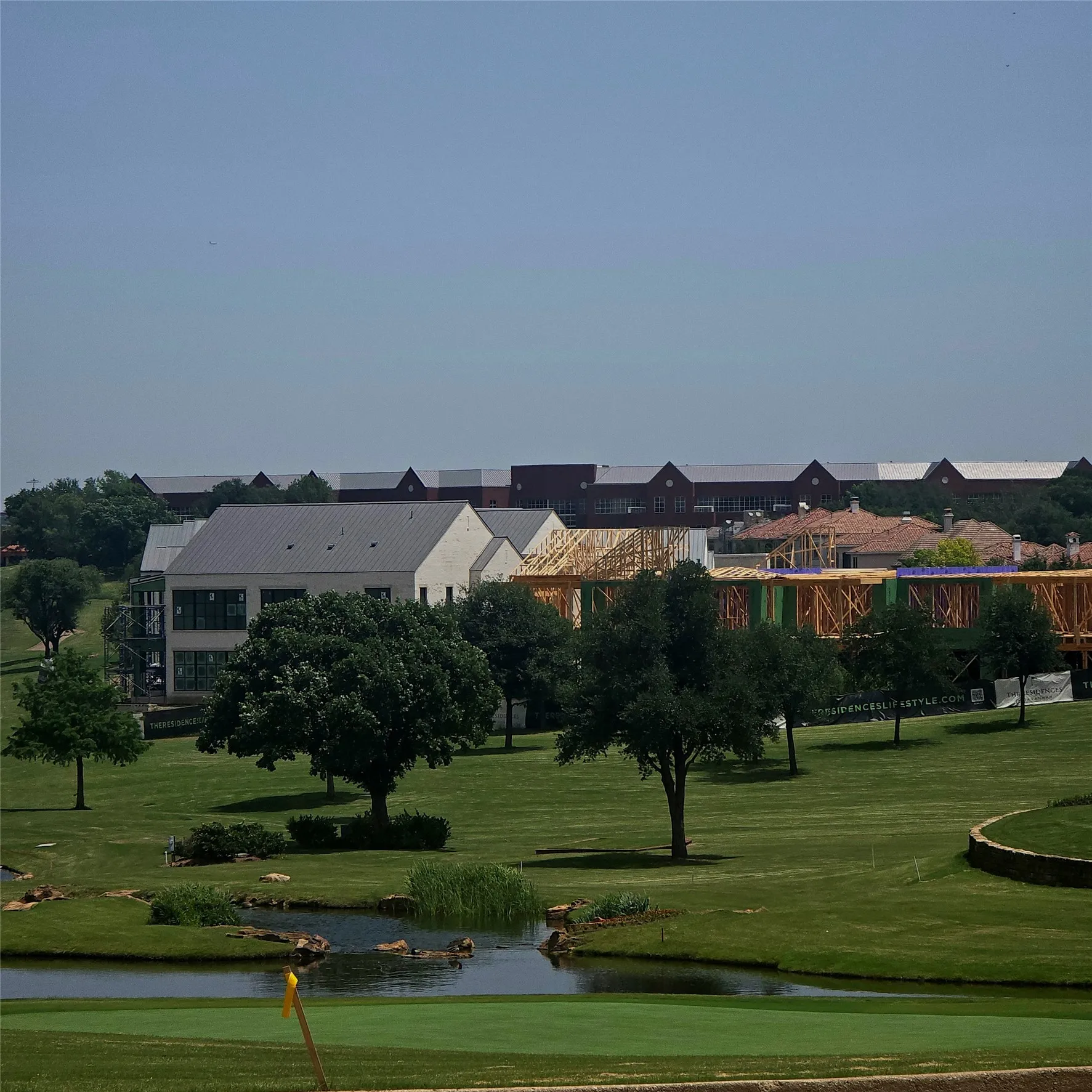 View from the cart path to The Residences