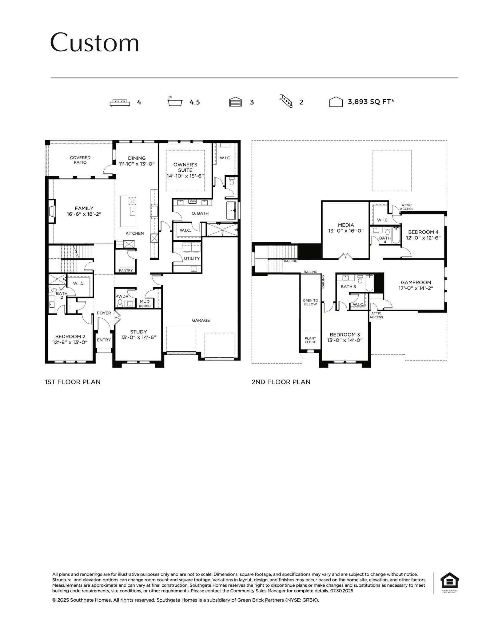 Your family will enjoy the beautifully crafted spaces this custom floor plan has to offer.