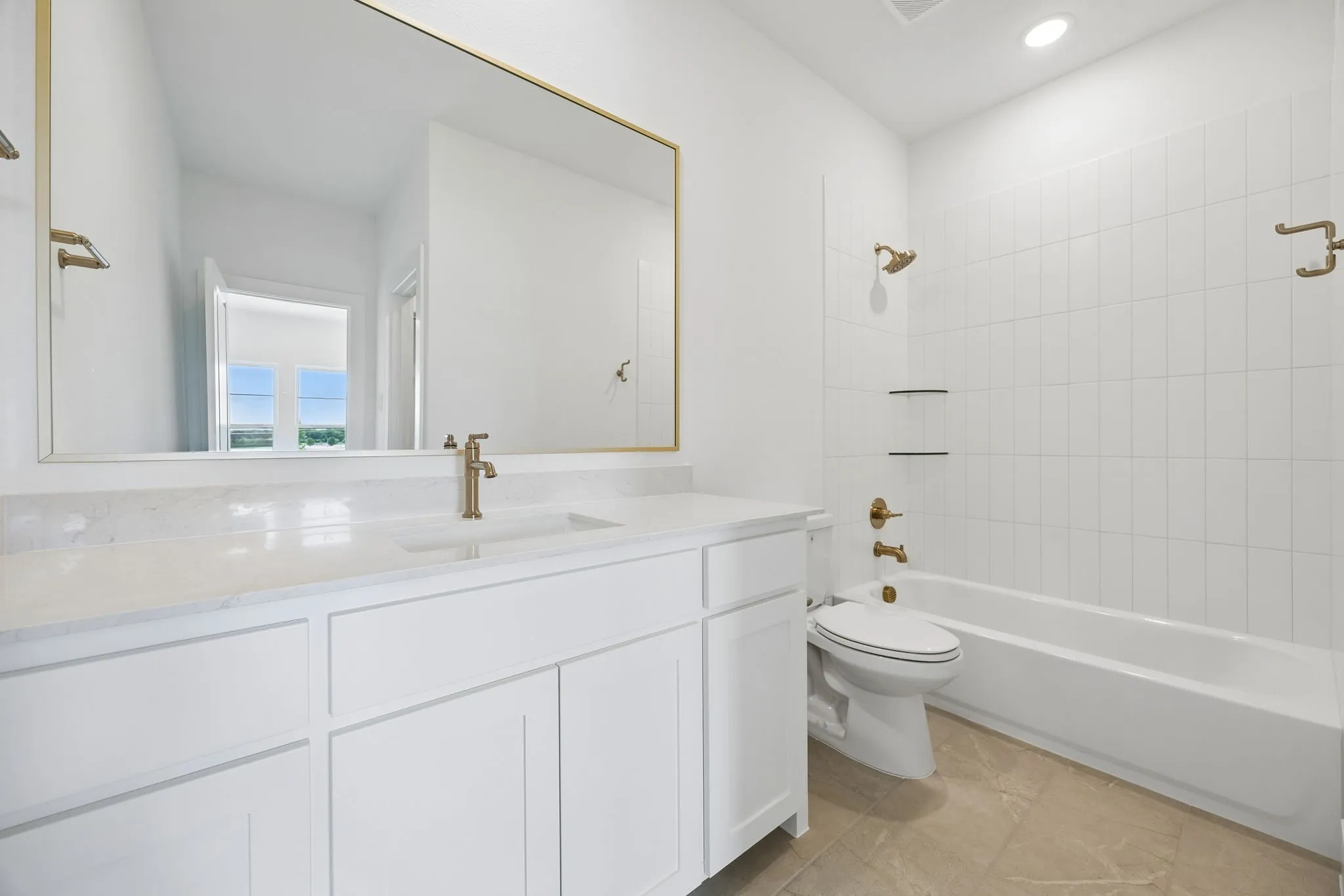 Friends and family will feel right at home in any of the beautifully finished guest baths in this dream home!