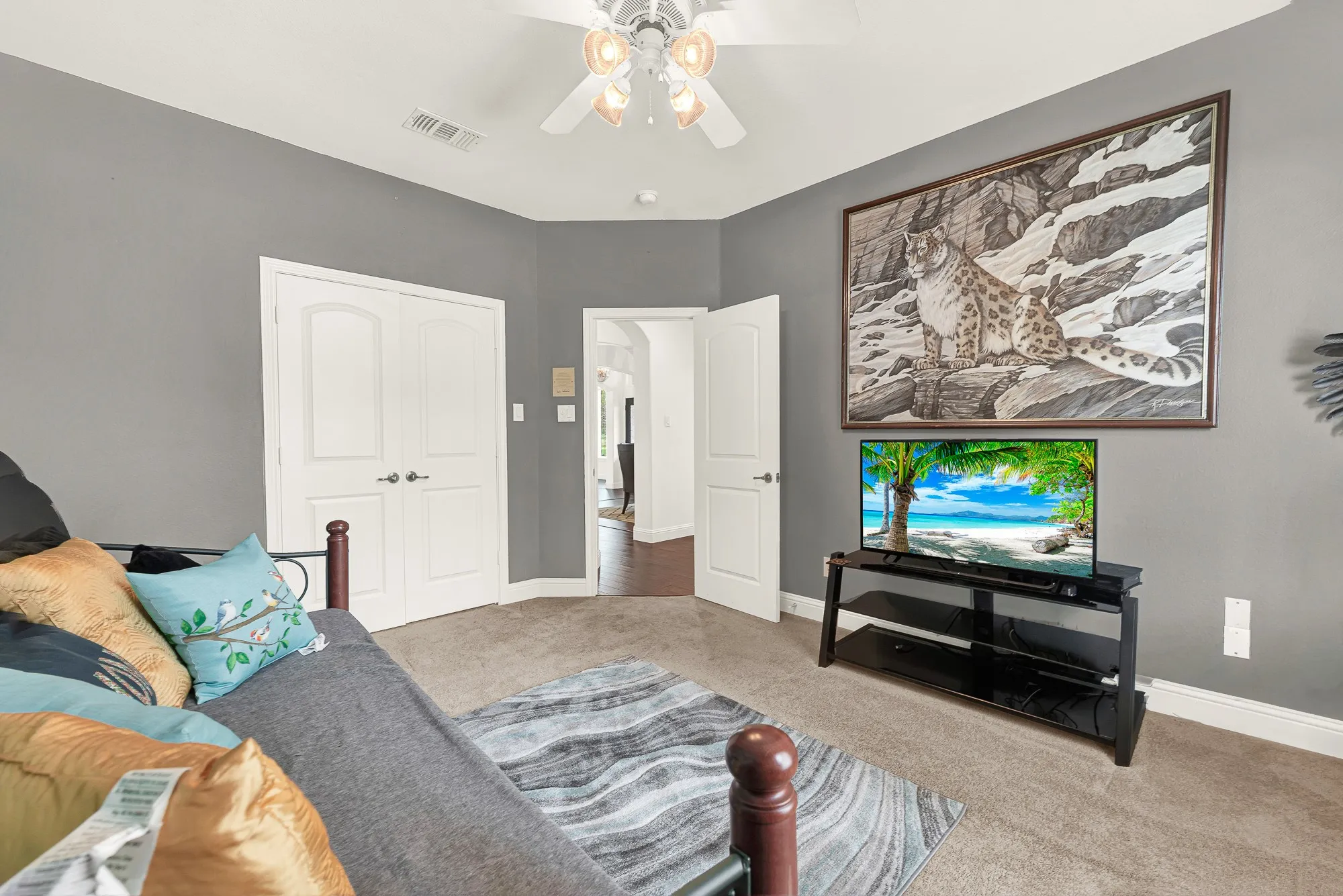2nd private Bedroom location, multi-use room, office, craft room or quiet room.