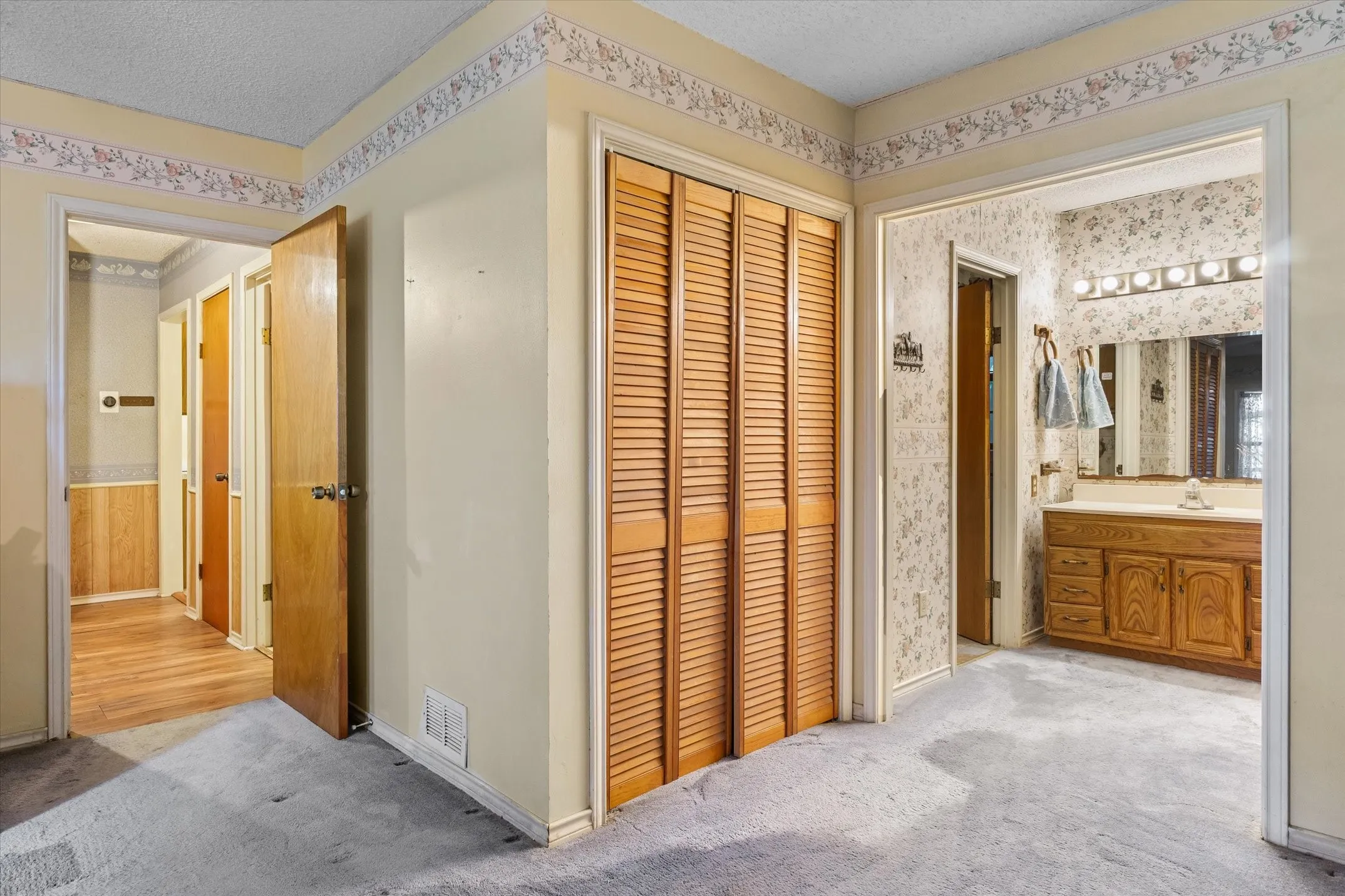 Closet with shelving