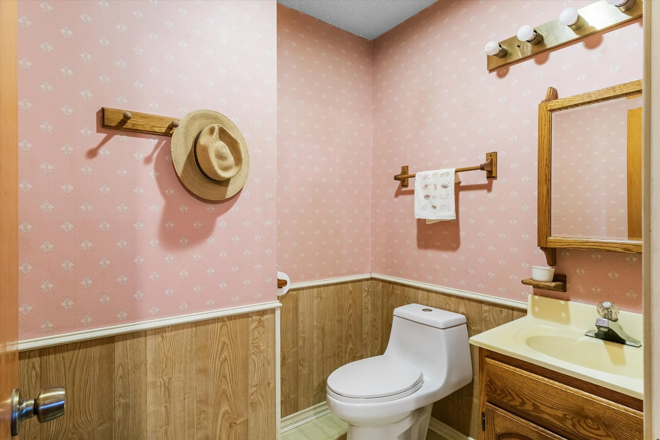 Main floor half bath.