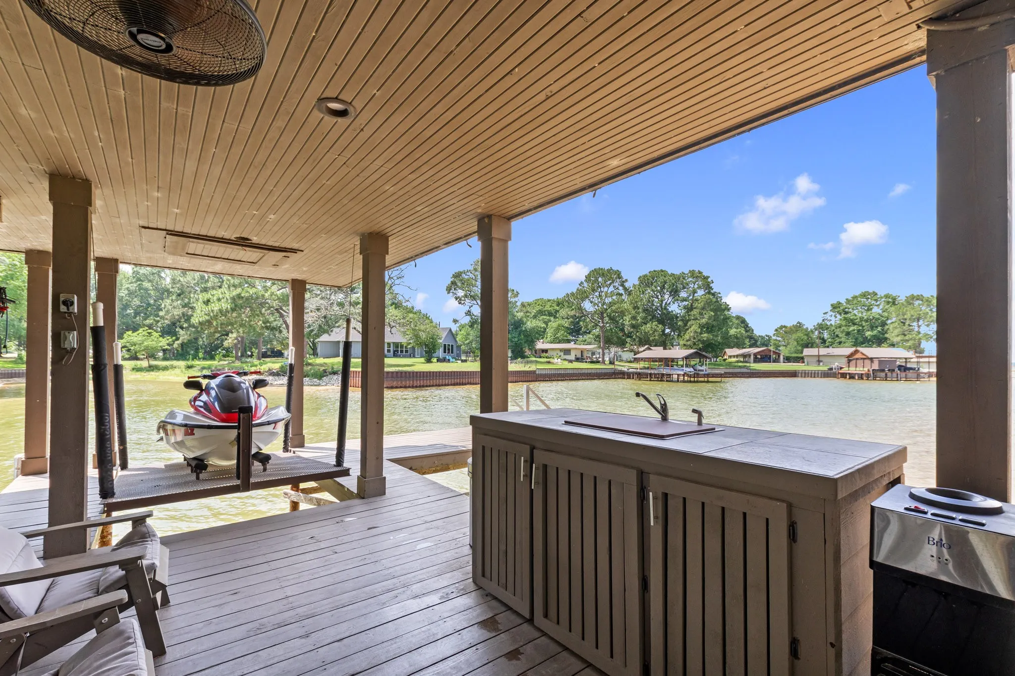 Boathouse Sink for cleaning all those fish you are going to catch!