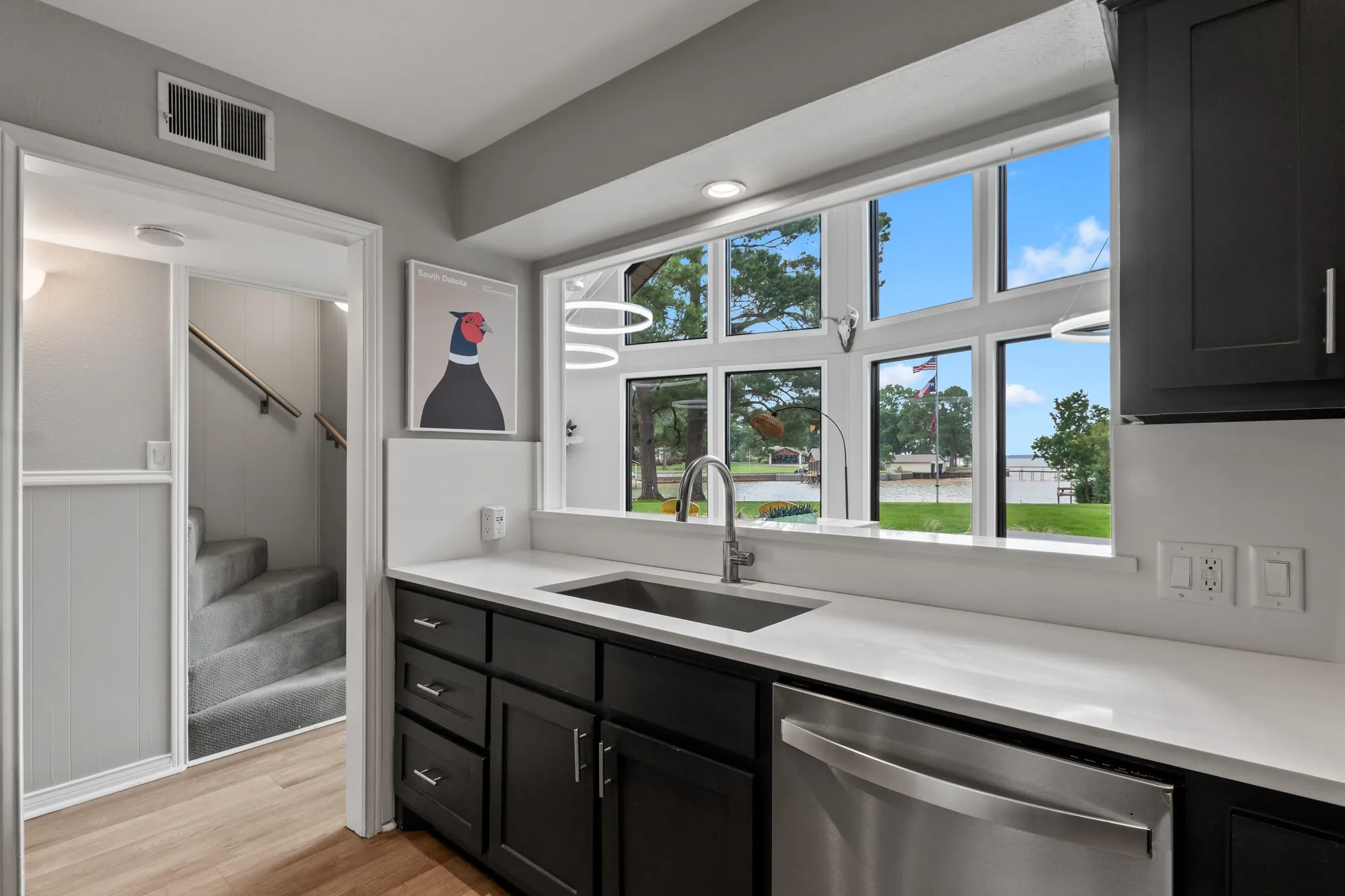 Enjoy Waterfront Views from the Heart of the Home