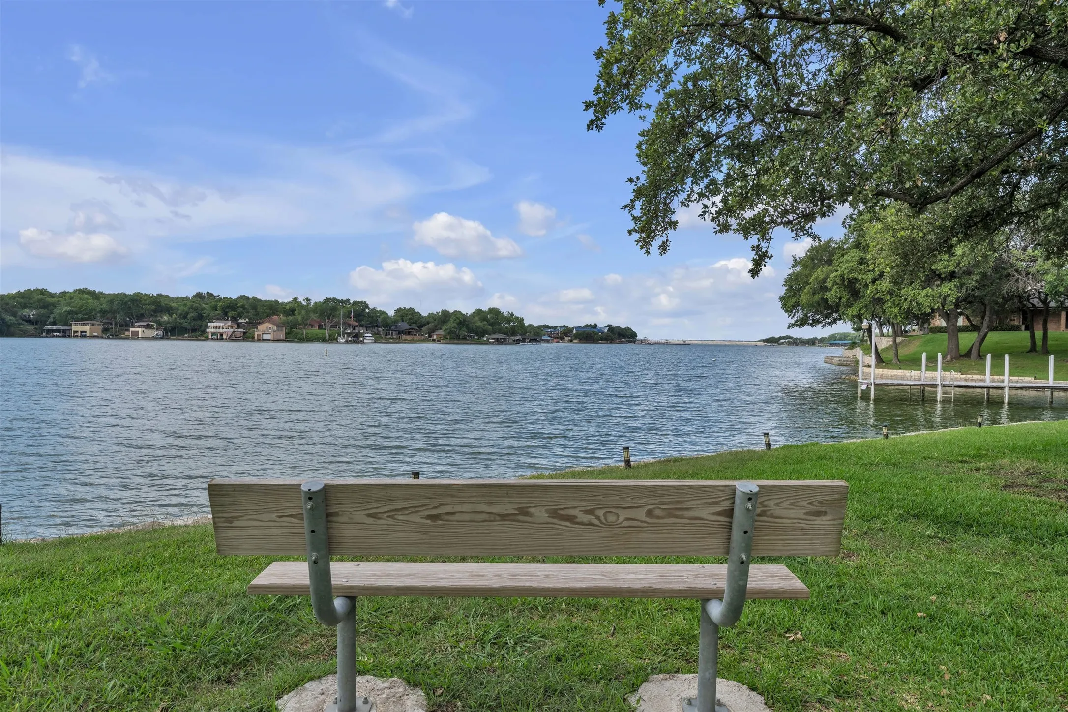 Community park overlooks the lake.