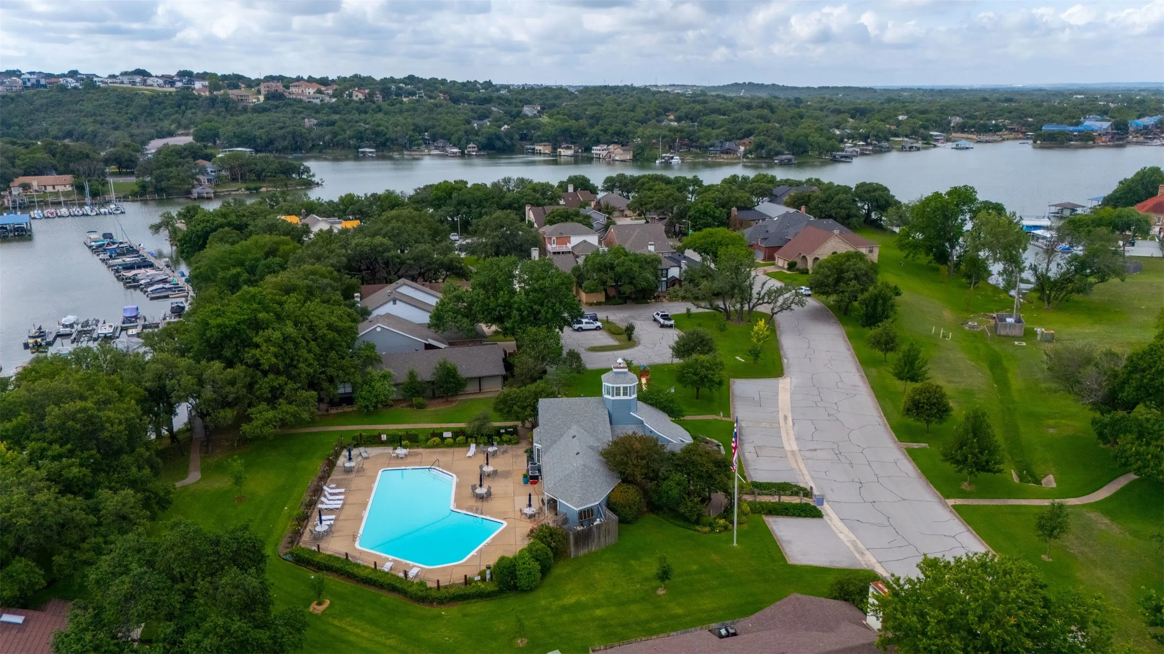 Pool and clubhouse are steps away.