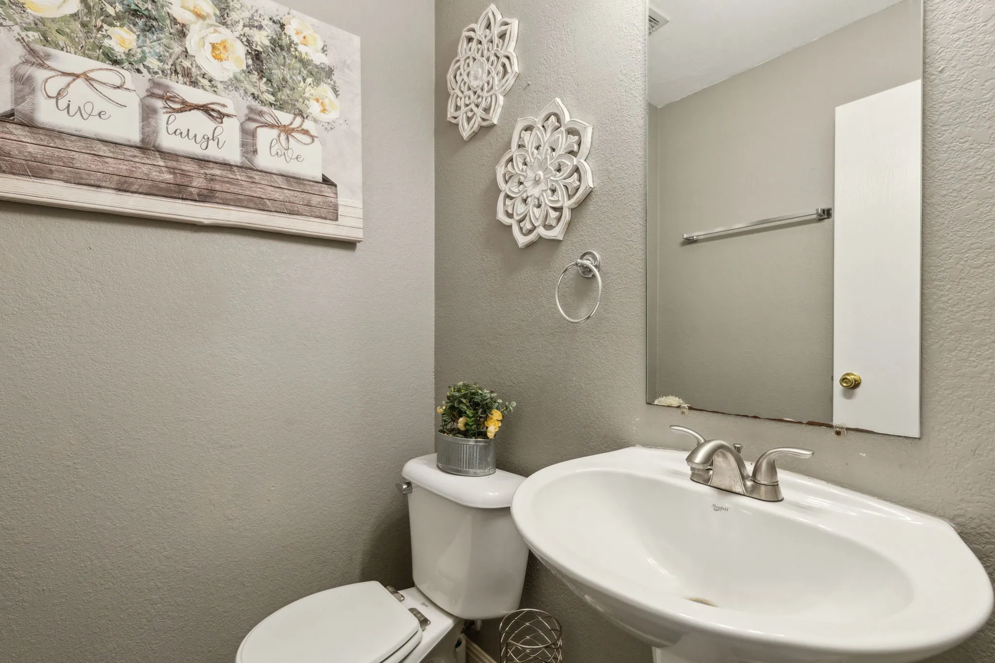 Powder bathroom.