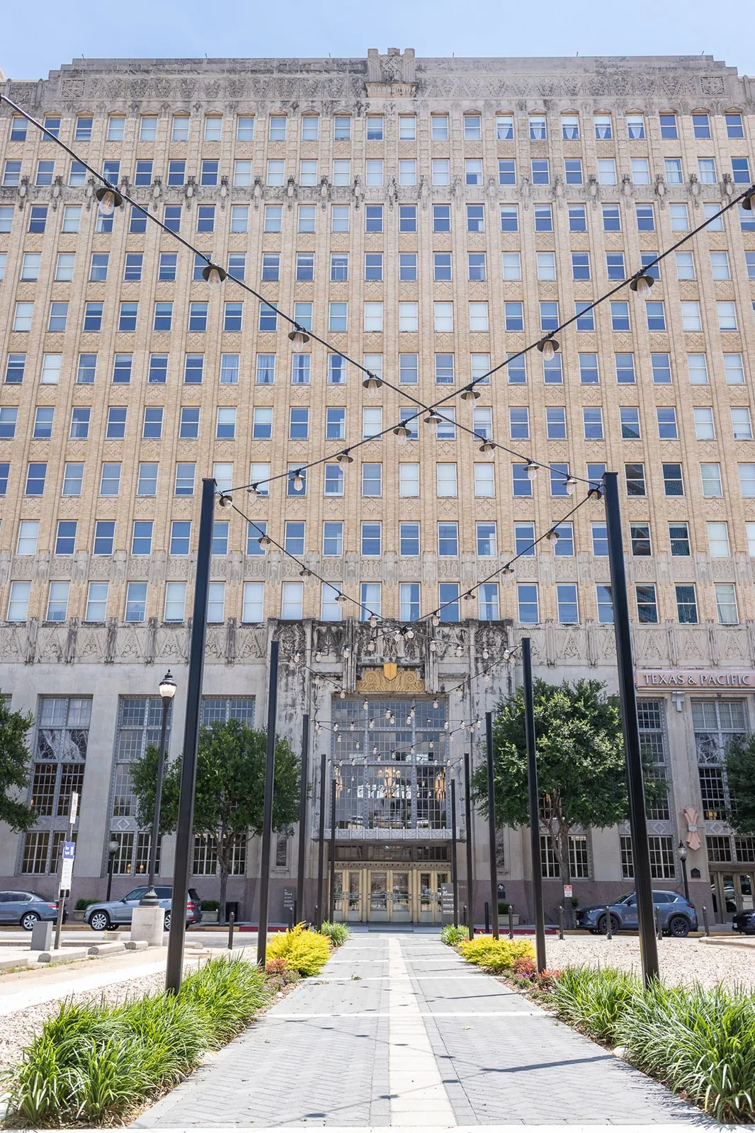 Historic high-rise building with a grand facade and numerous windows