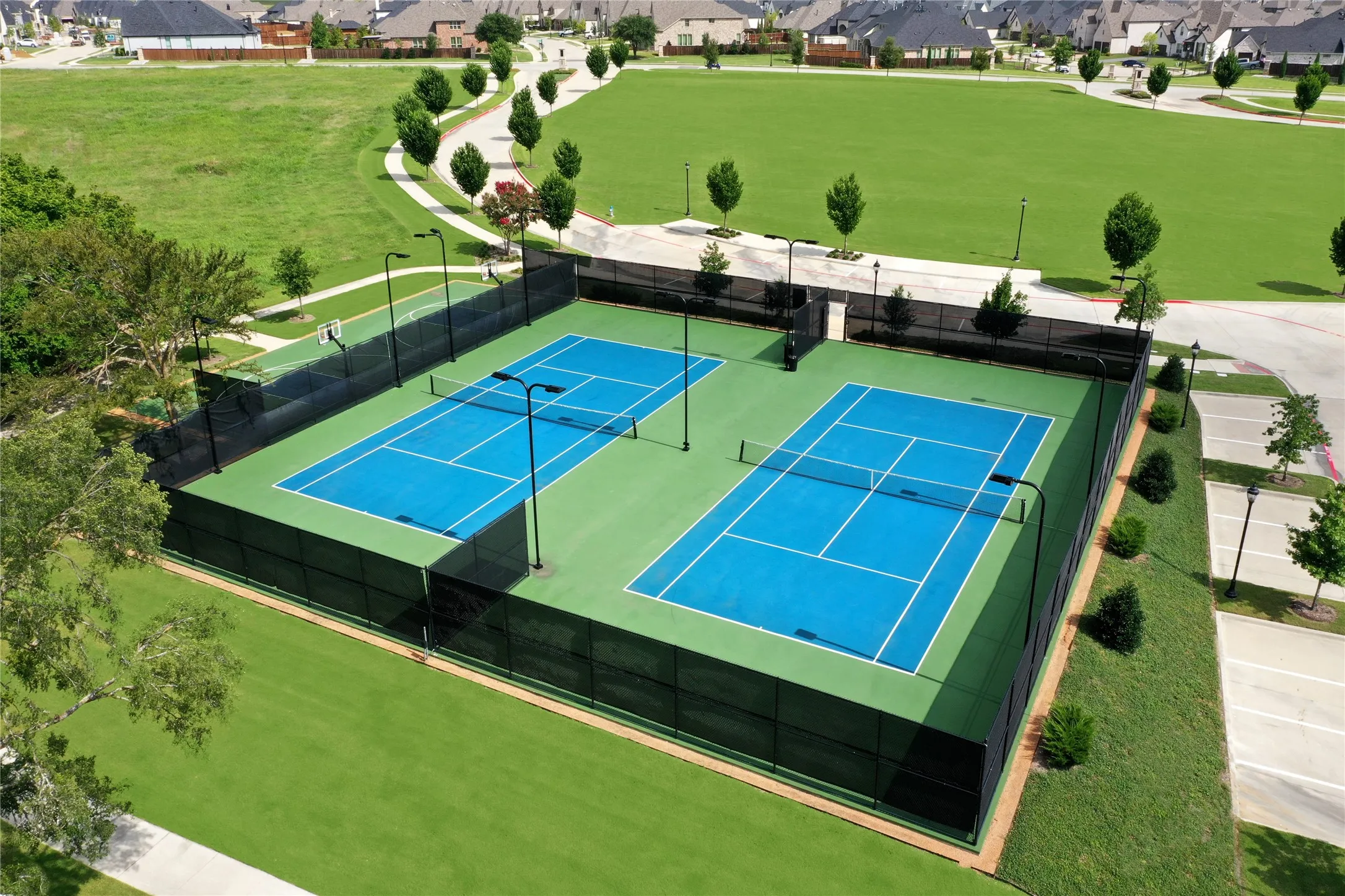 Tennis courts