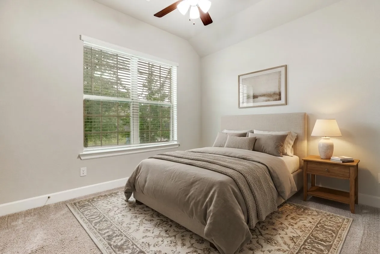 Bedroom #1 with an ensuite. This room has been virtually staged