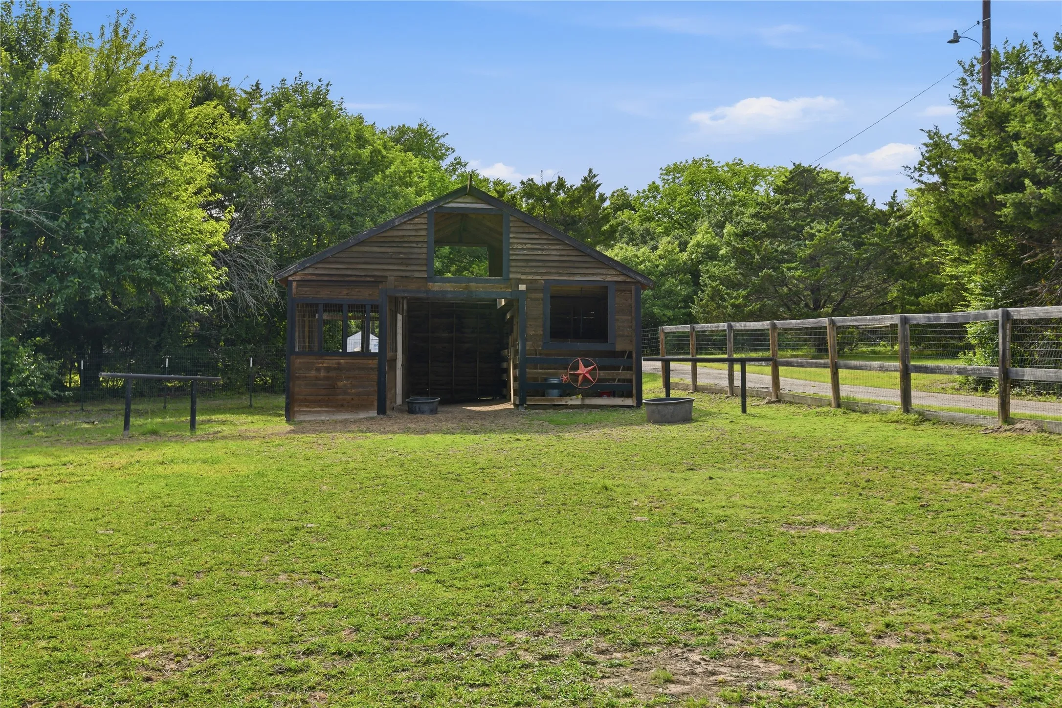 2 horse STALLS and chicken coop