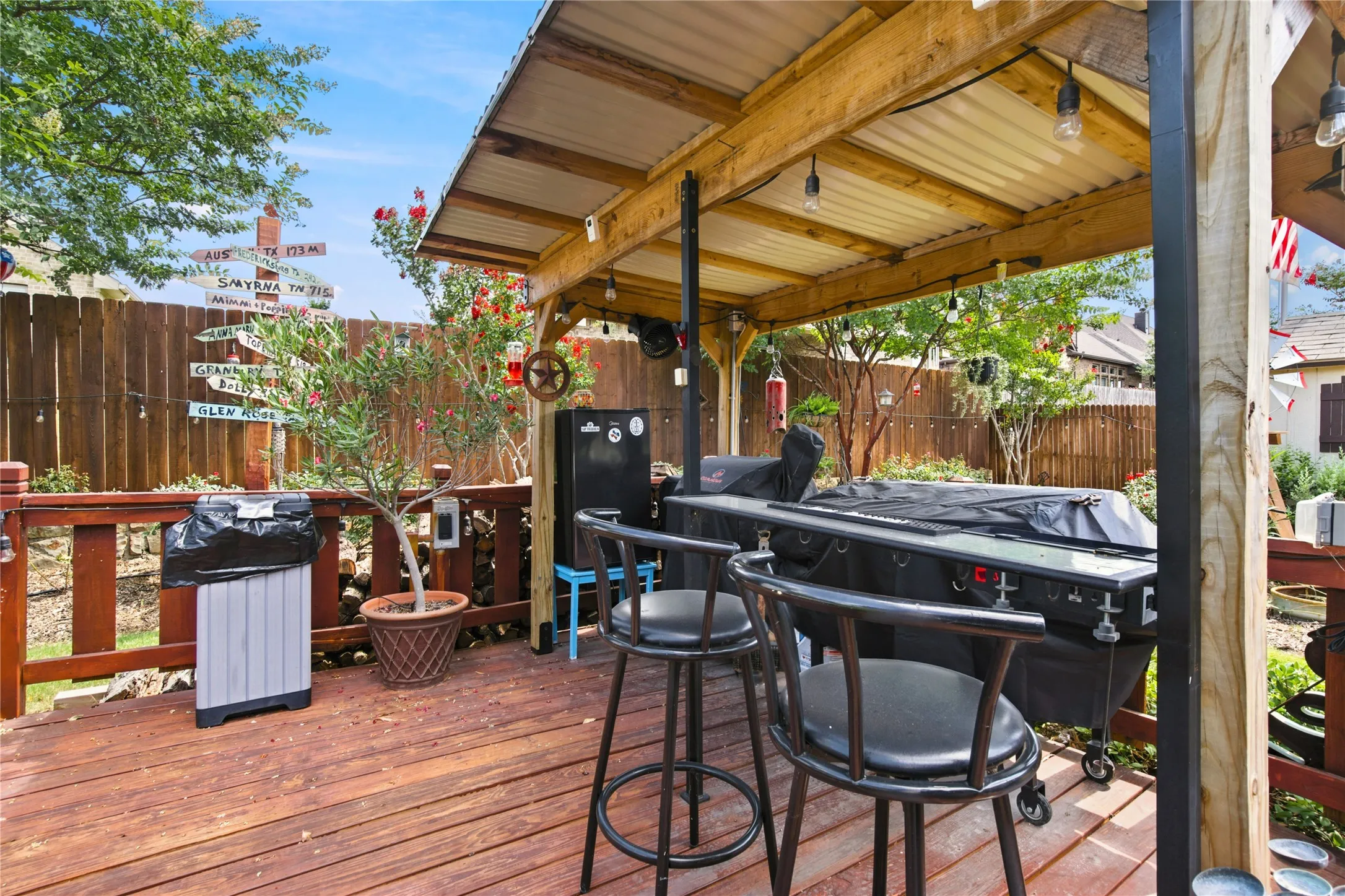 Covered Cooking Area