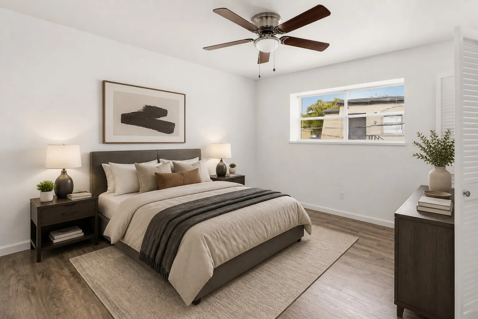 Virtually Staged Bedroom.