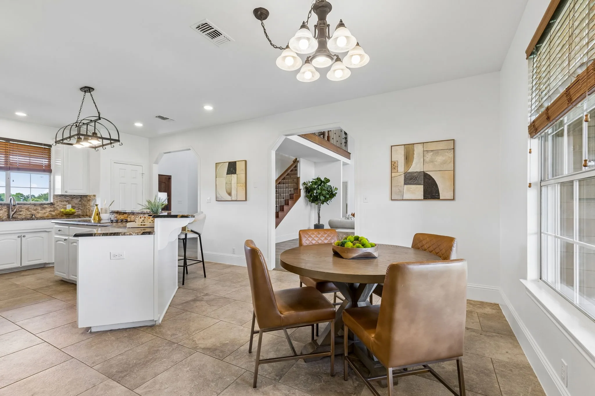 Enjoy meals with a view of the property