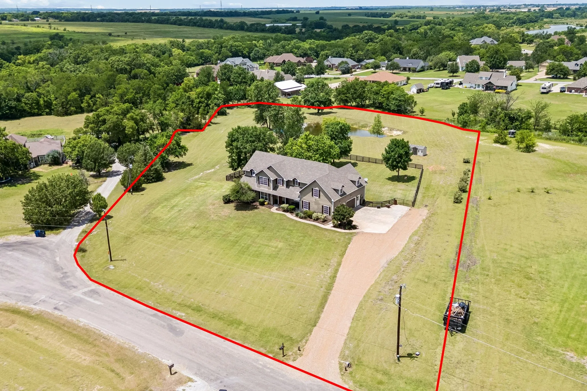 Boundary lines of property