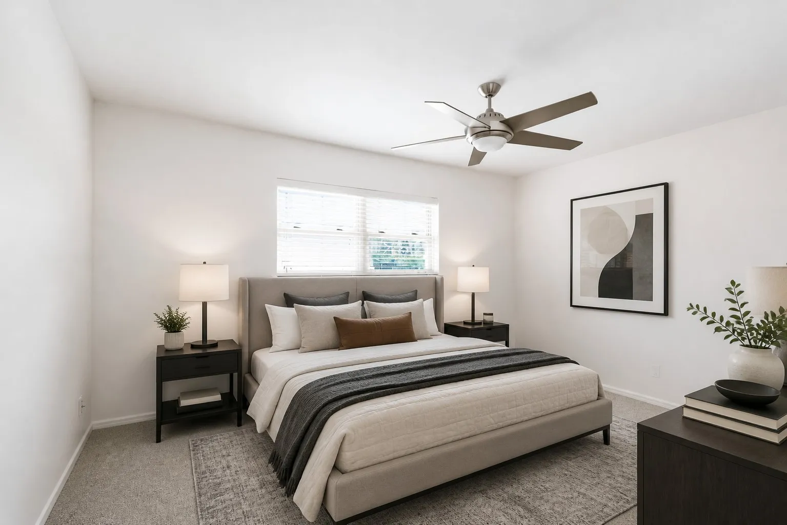 Virtually Staged Bedroom