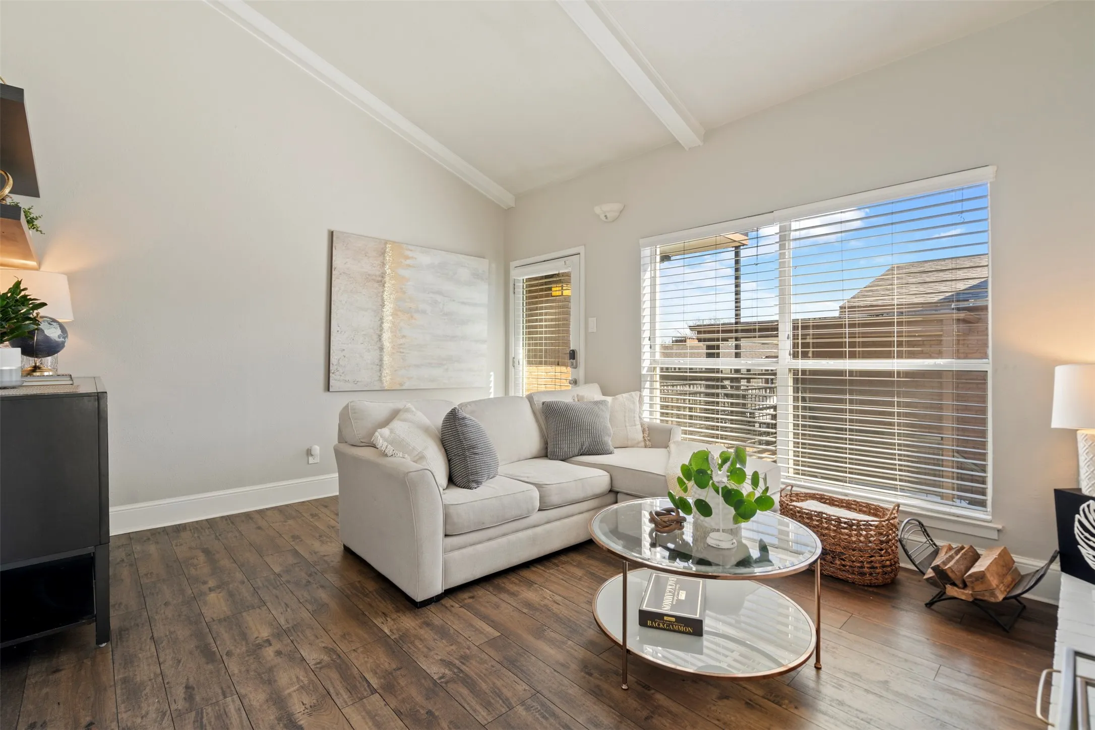 Step out the front door for view overlooking the resort style pool area.