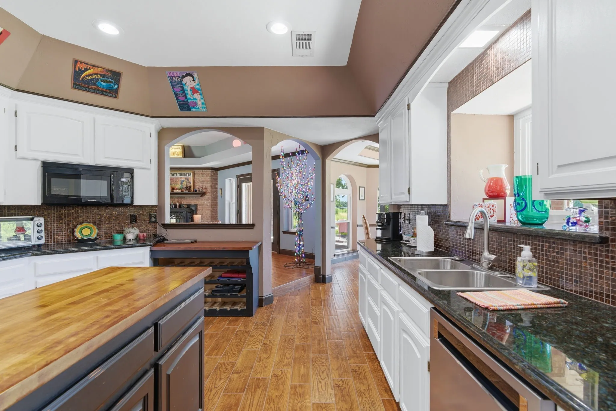 Natural light flows throughout each room.