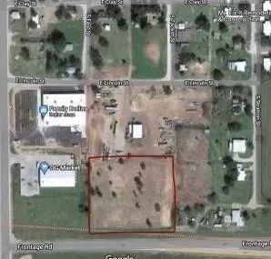 Aerial Map. Displaying the property boundaries and surrounding geographic features