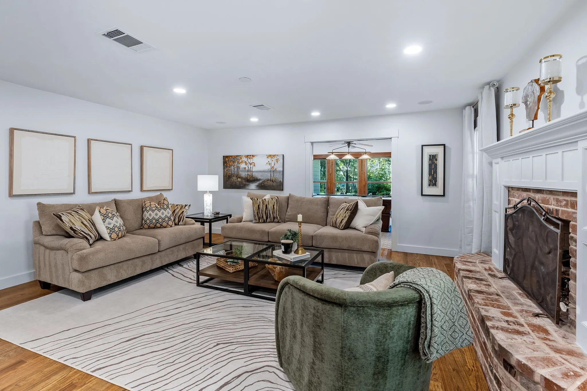 Multiple Living Areas offer flexibility for daily use and entertaining.