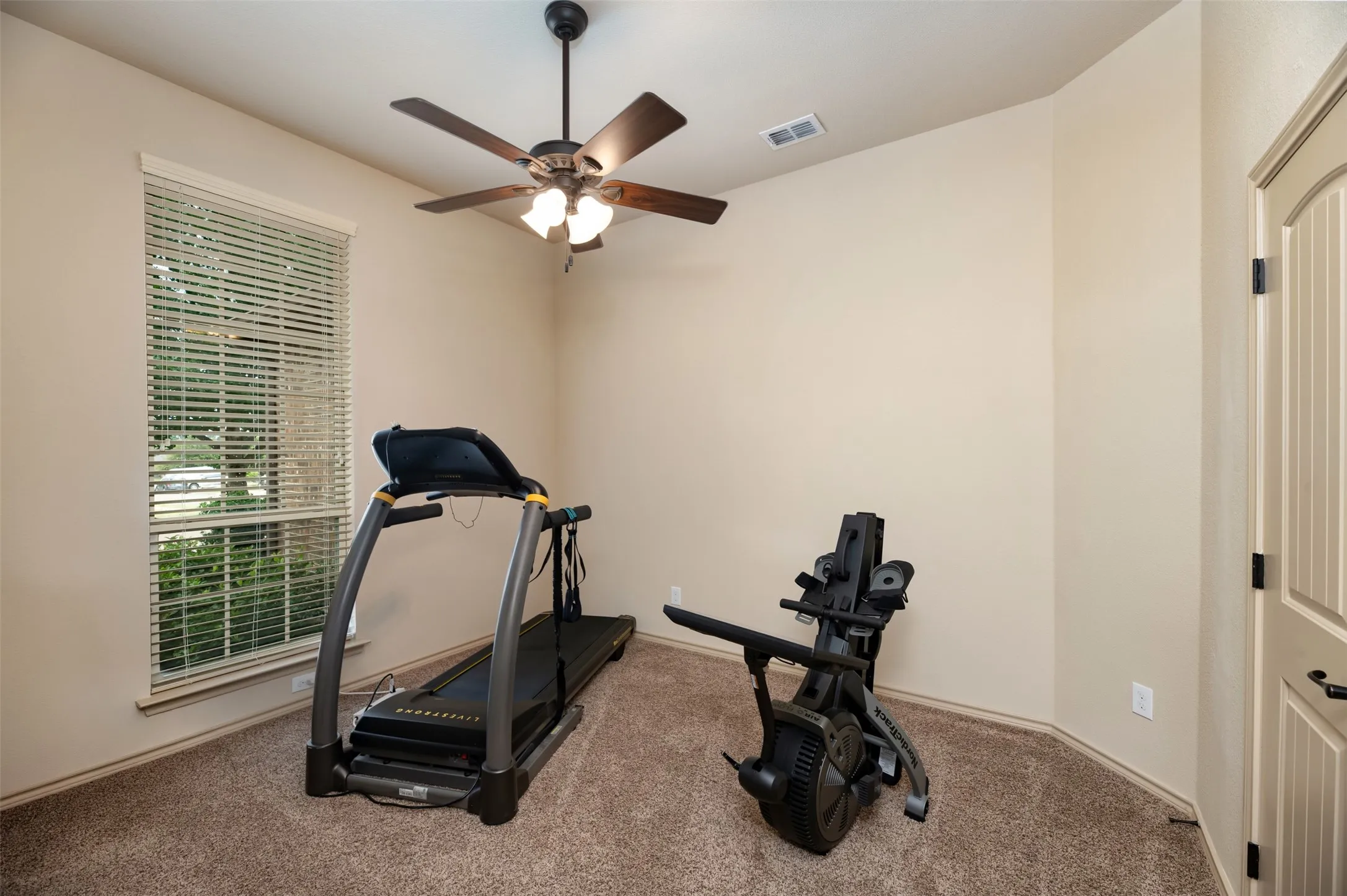 Front bedroom area used an an exercise room.