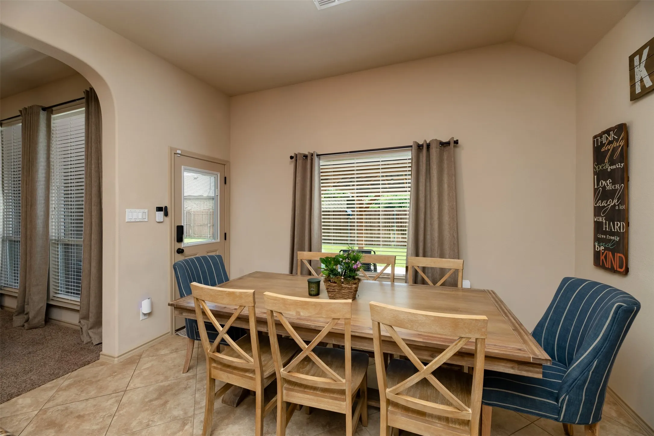 Breakfast area off kitchen is sufficient size to accommodate an 8 seat dining table as shown!