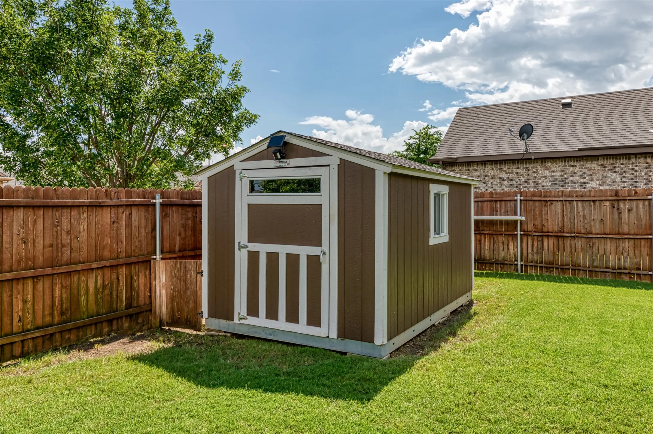 Additional storage shed for tools, lawn equipment, and "stuff"