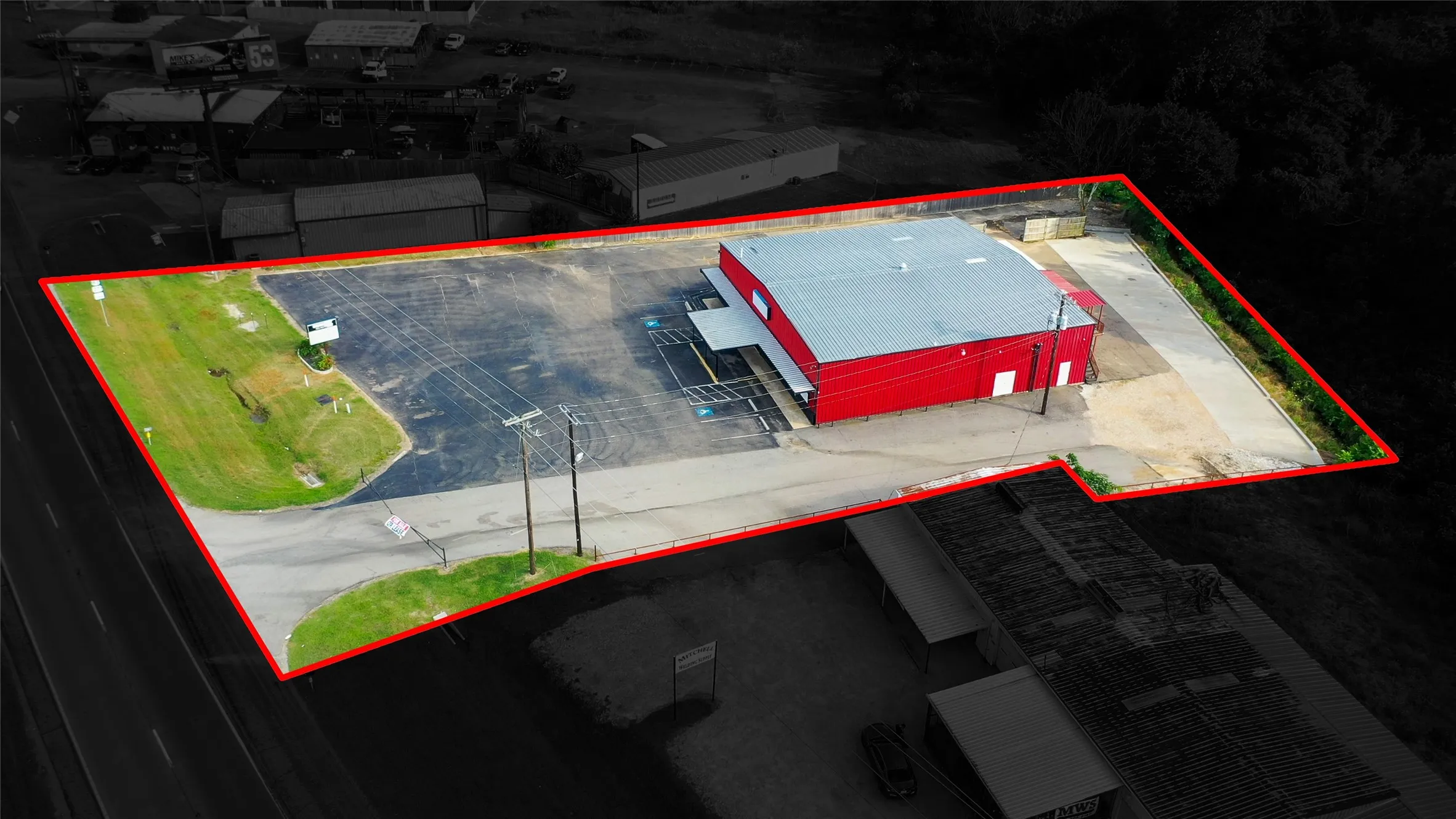 View of property location featuring property parcel outlined