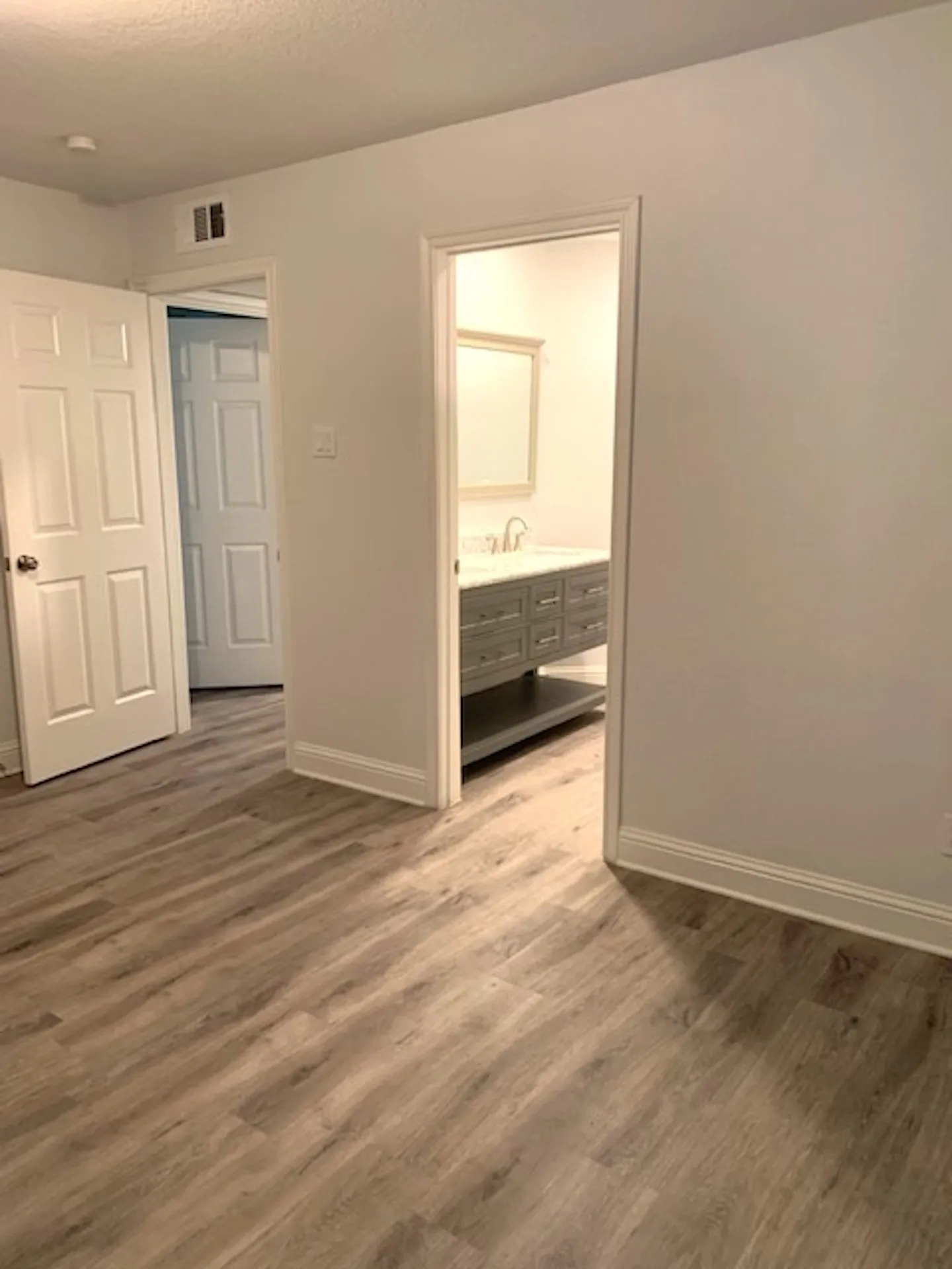 Primary bedroom with en suite bath