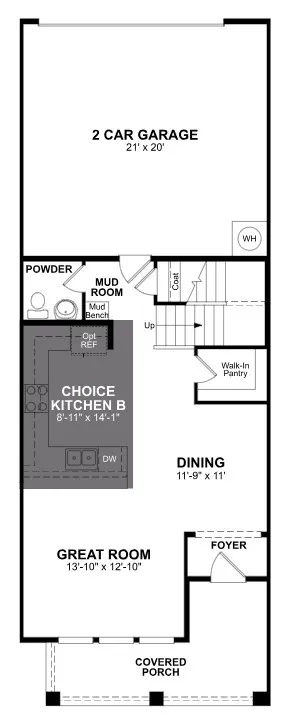 Beazer Homes Waterbend Harvard  Floorplan.