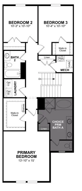 Beazer Homes Waterbend Harvard  Floorplan.