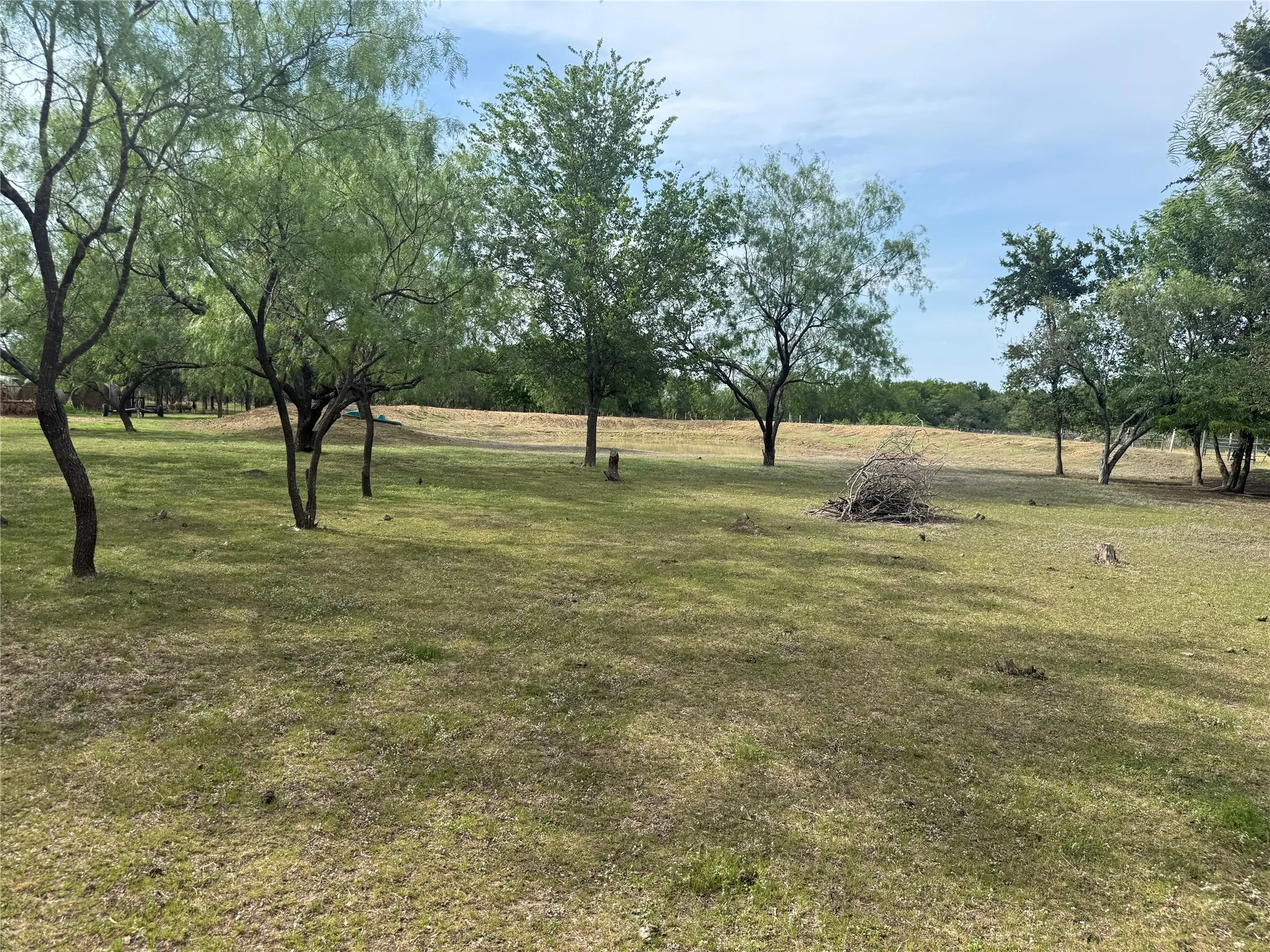 Expansive open land featuring mature trees and natural vegetation
