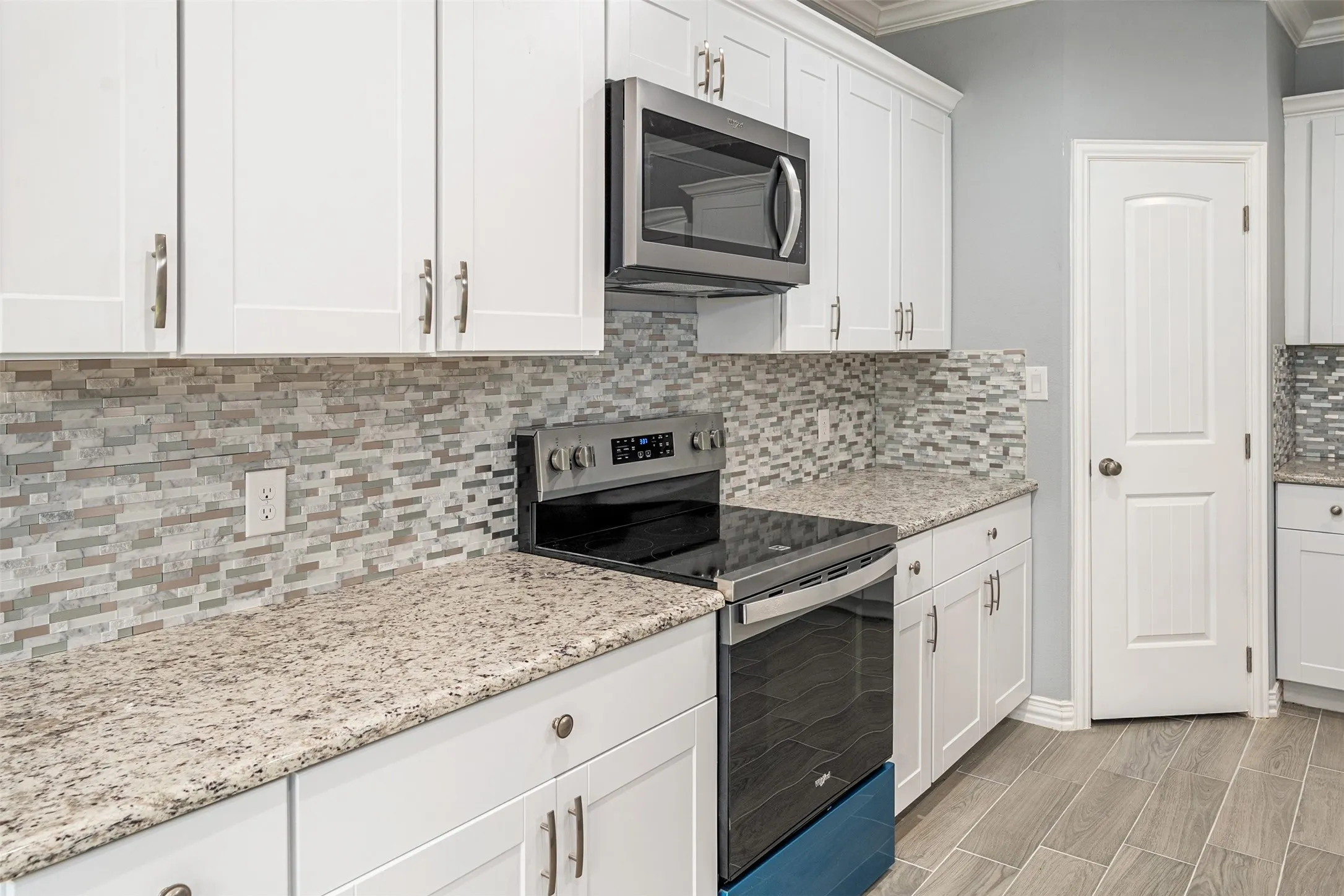 Kitchen with walk in pantry