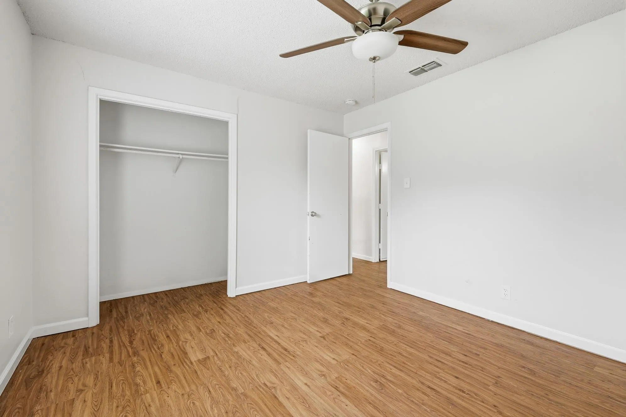 Look at the space of this bedroom.