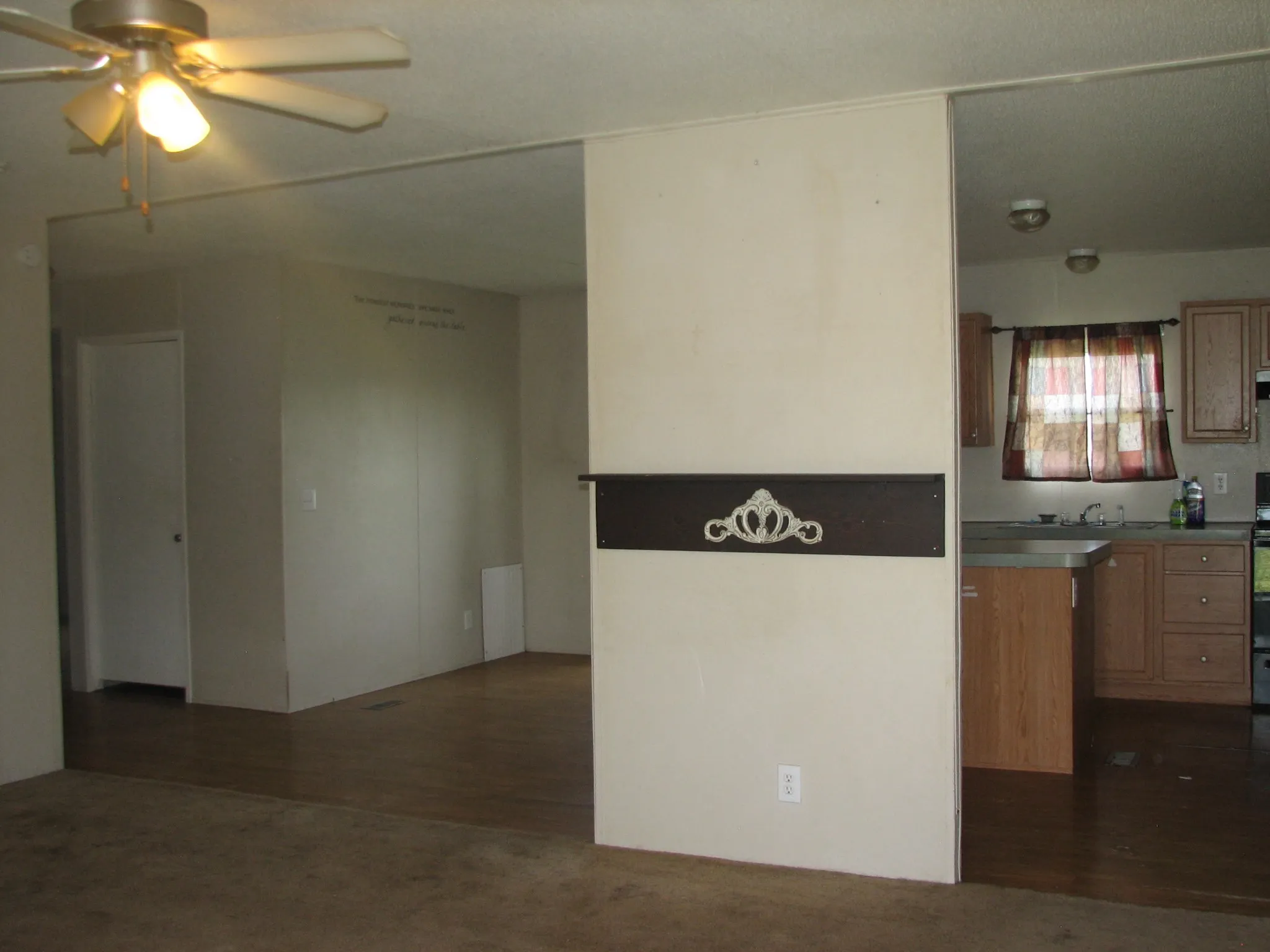Living room view from the front door