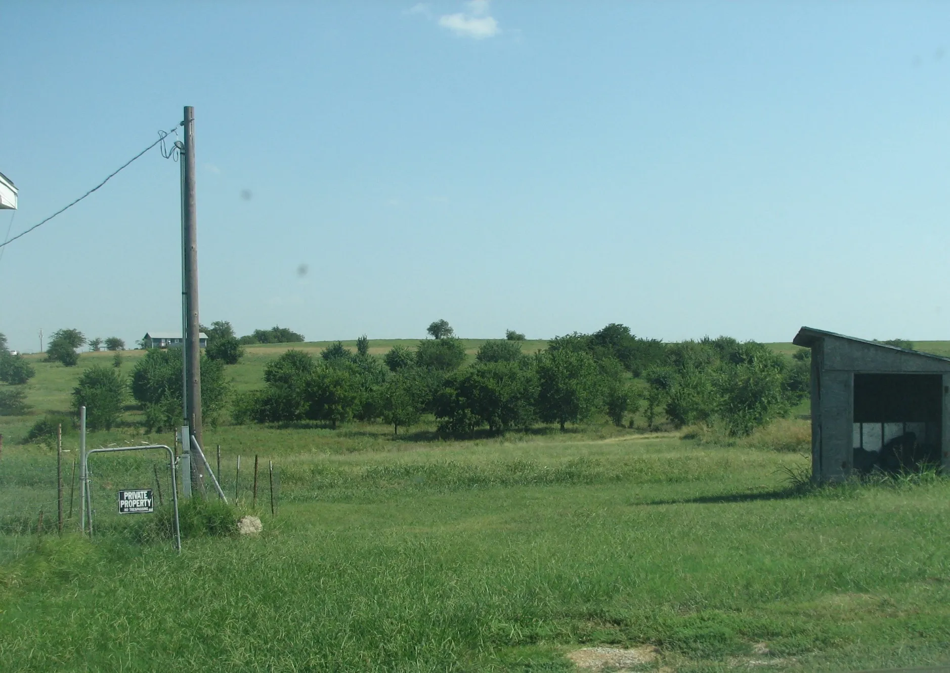 view from driveway