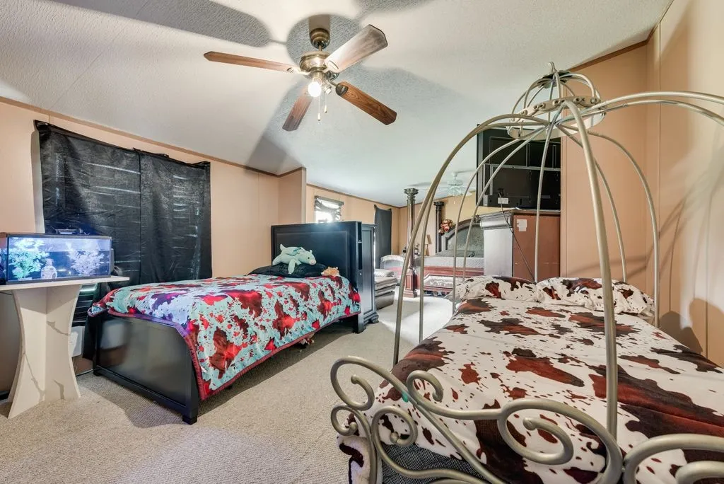 Primary large enough for kiddos beds as seen in pic or a nice sitting area