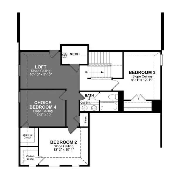 Beazer Homes Lake Pointe at Paloma Creek Cascade Floorplan.