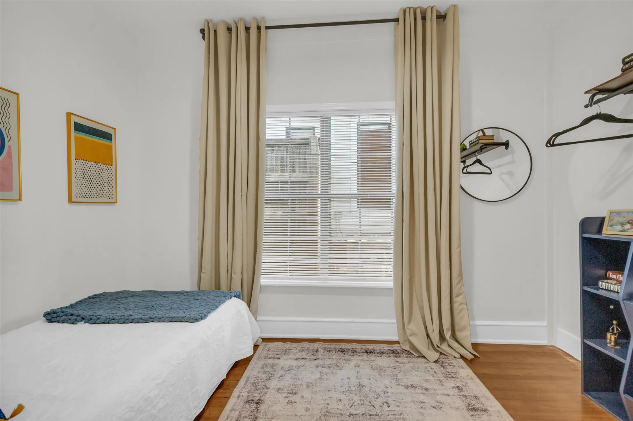 Hardwood-style flooring throughout