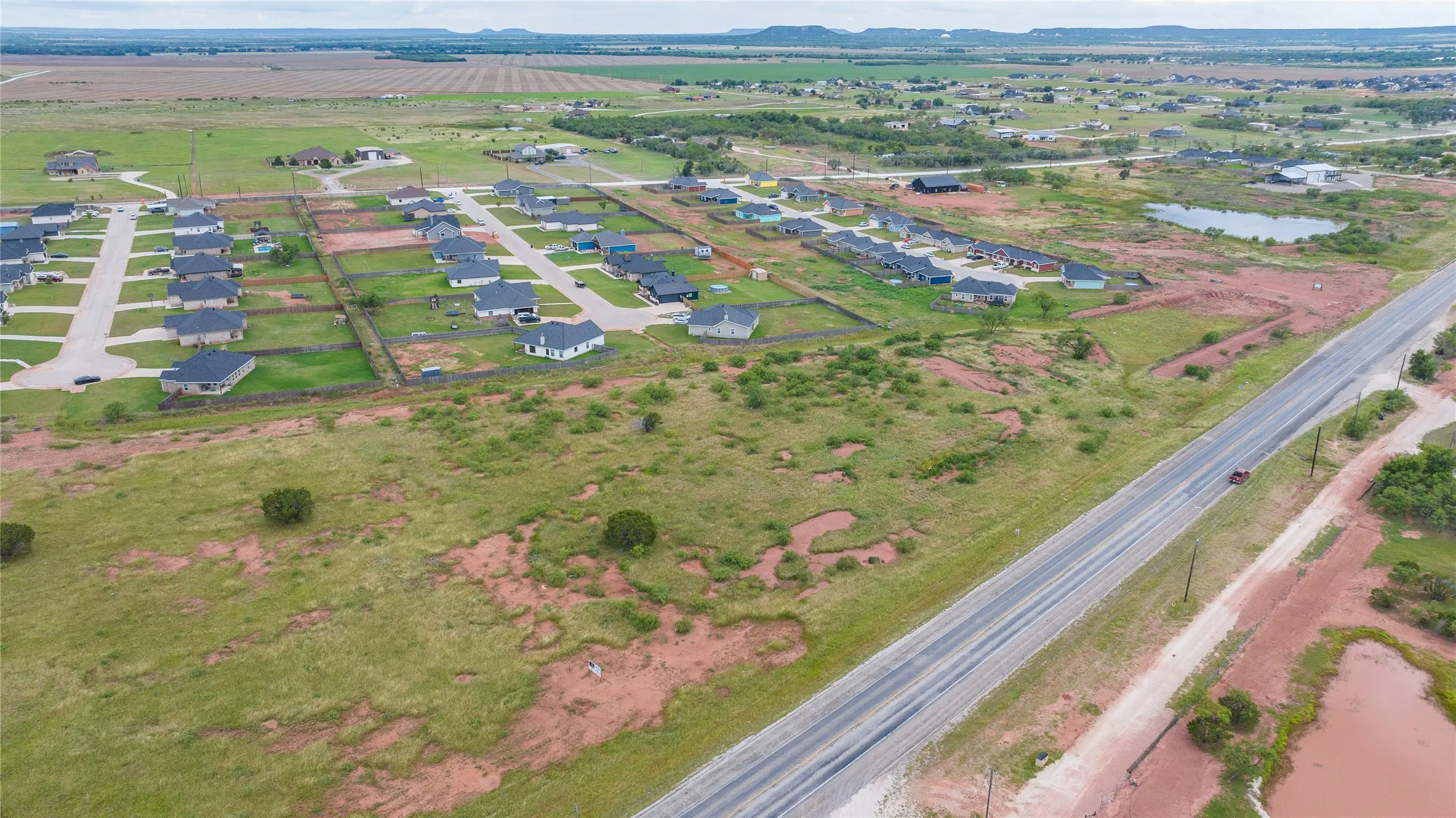 Aerial view facing southwest